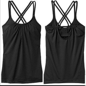 Athleta Black Tank With Attached Bra